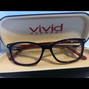 Vivid Eyeglass 869 Color Blue/Red Eyesize 51